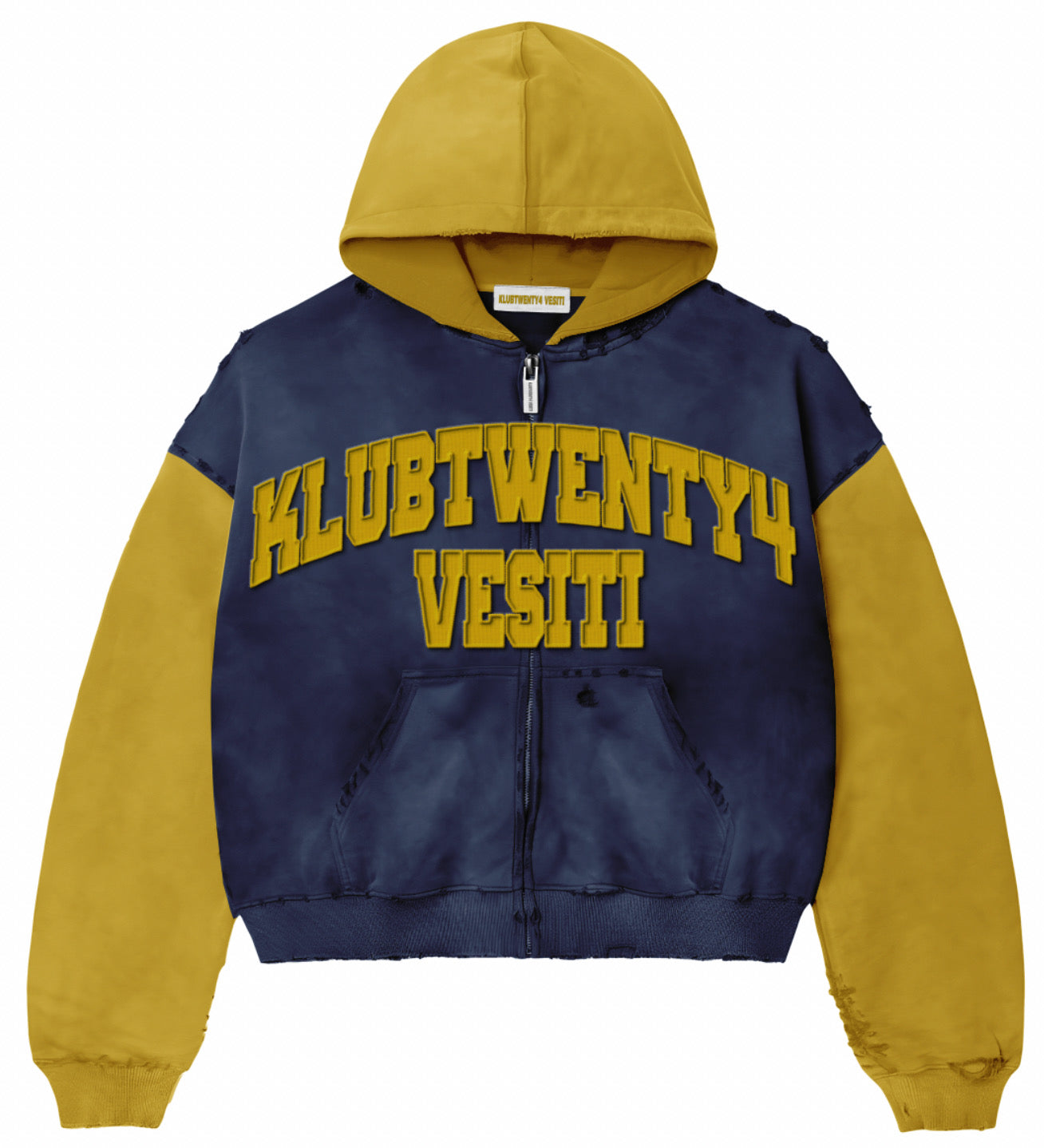 Color Block Zip Up