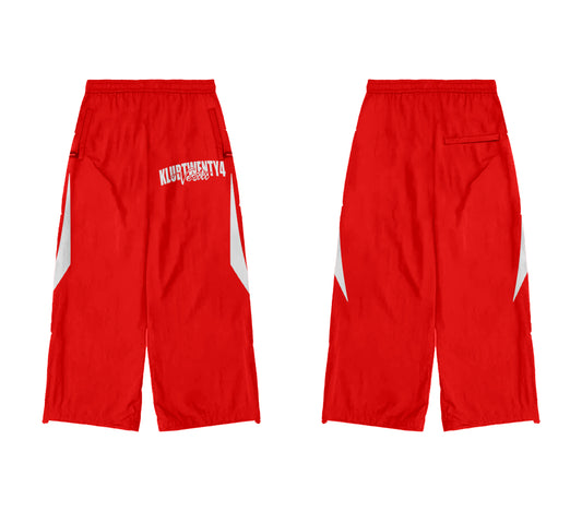 Nylon Pants Red